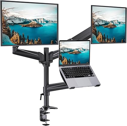 Work Smarter Adjustable Dual Screen Laptop Stand