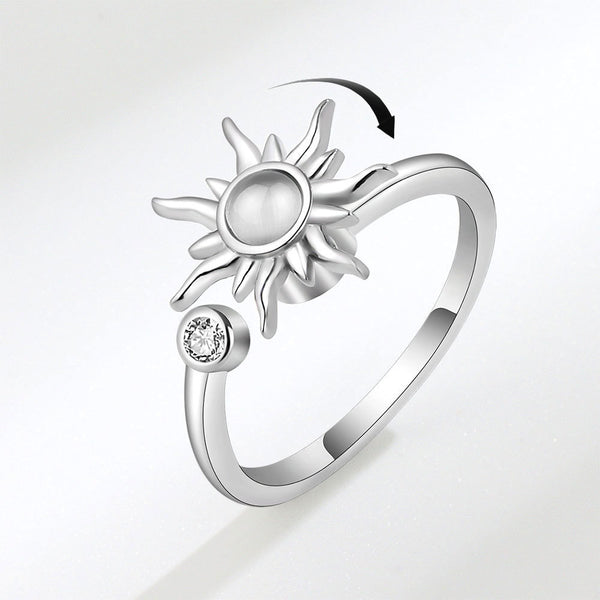 Rotating Sunflower Anti-Stress Ring
