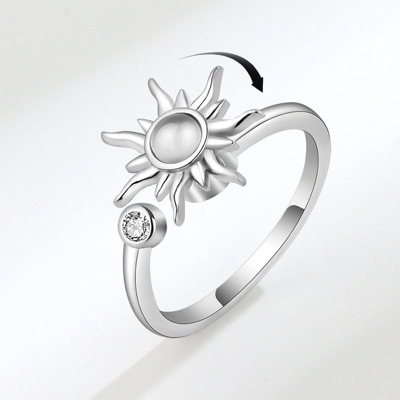Rotating Sunflower Anti-Stress Ring