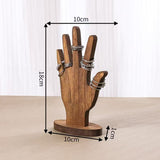 Wooden Palm Jewelry Display Stand