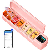 Portable Pill Organizer with Timer Alarm