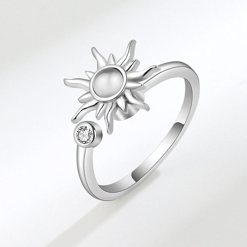 Rotating Sunflower Anti-Stress Ring