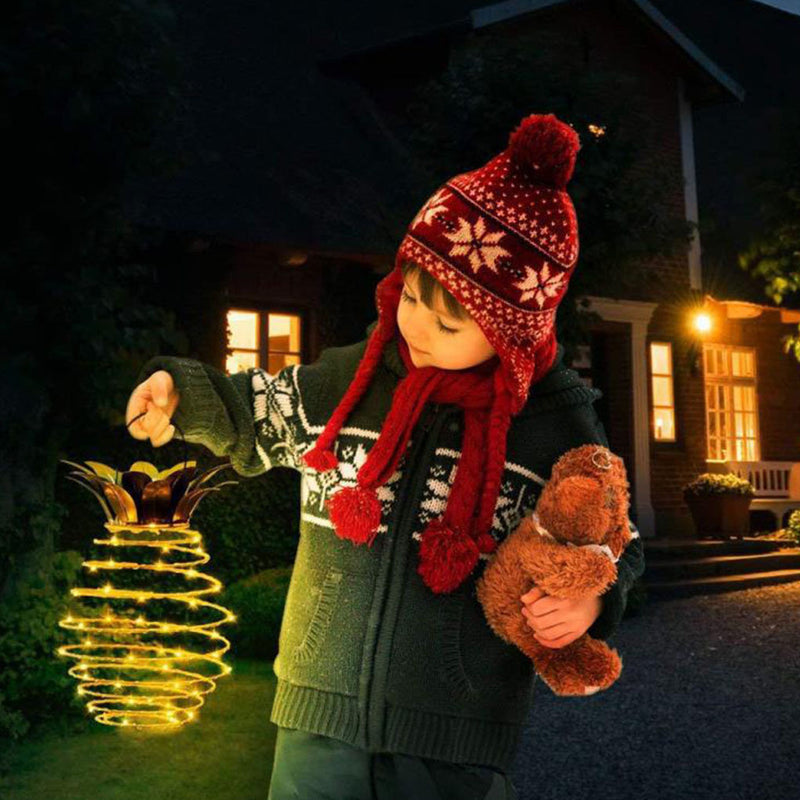 Outdoor Solar Pineapple Fairy String Lights