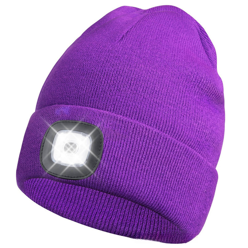 LED Light Beanie Hat for Outdoor Sports