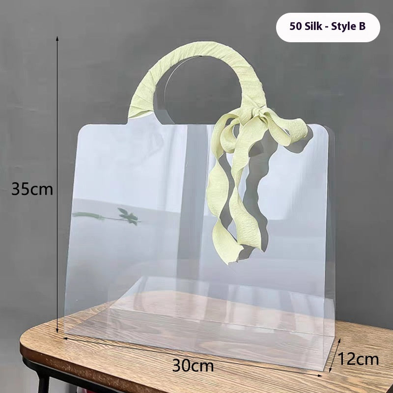 Elegant Transparent Flower Bag
