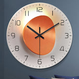 Tempered Glass Mute Wall Clock
