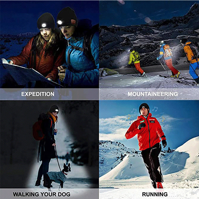 Light Up & Listen Bluetooth LED Music Beanie