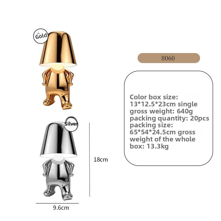 Rechargeable Three-Color Table Lamp