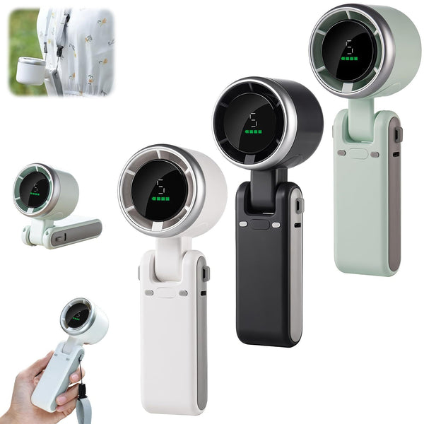 Portable 180° Folding Neck and Desktop Mini Turbo Fan