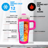 25PCS 14oz White Sublimation Tumblers with Handles & Lids