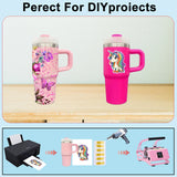 25PCS 14oz White Sublimation Tumblers with Handles & Lids