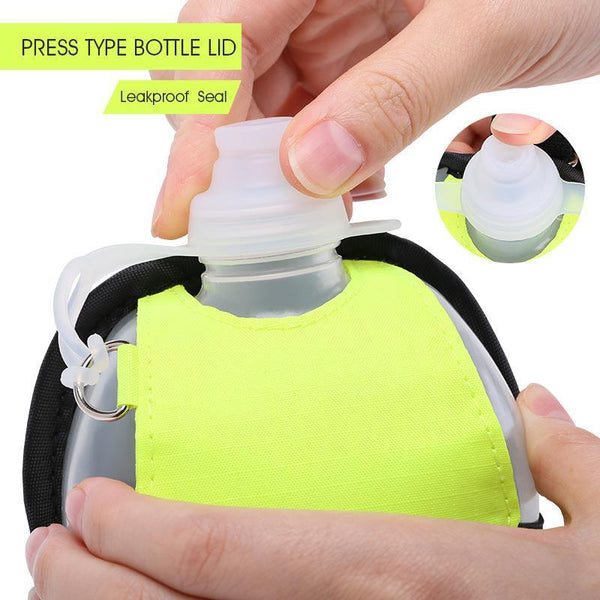 Spray Cup Outdoor Portable Mini Wrist Water Bottle Sports Plastic Water Bottle Fluorescent Color Running Water Bottle Silicone Water Bottle