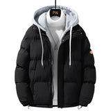 Cotton Clothing Men&#039;s Winter Clothing New Trendyy Handsome Windproof Cold-Resistant Warm Loose Large Size Hooded Cotton Clothing Men&#039;s Clothing
