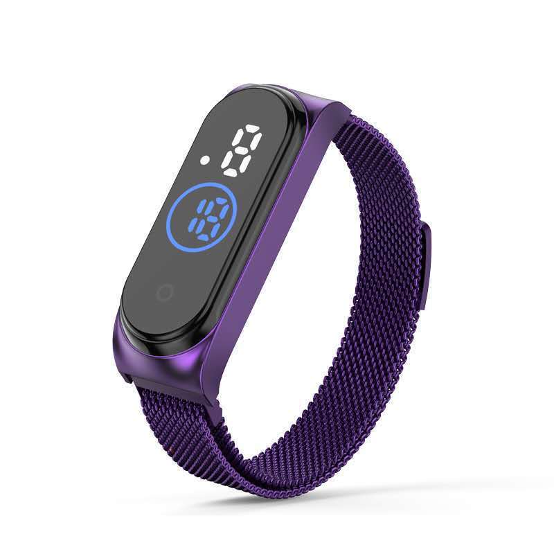 Steel Band Watch/waterproof Electronic Watch LED Couple Fashion Electronic Watch Gift Watch/alloy Watch