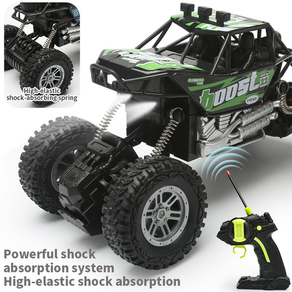 1:28 Four-Way Wireless Electric Remote Control Off-Road Vehicle Climbing Remote Control Vehicle Four-Axis Light Shock Absorber Toy Car Cross-Border