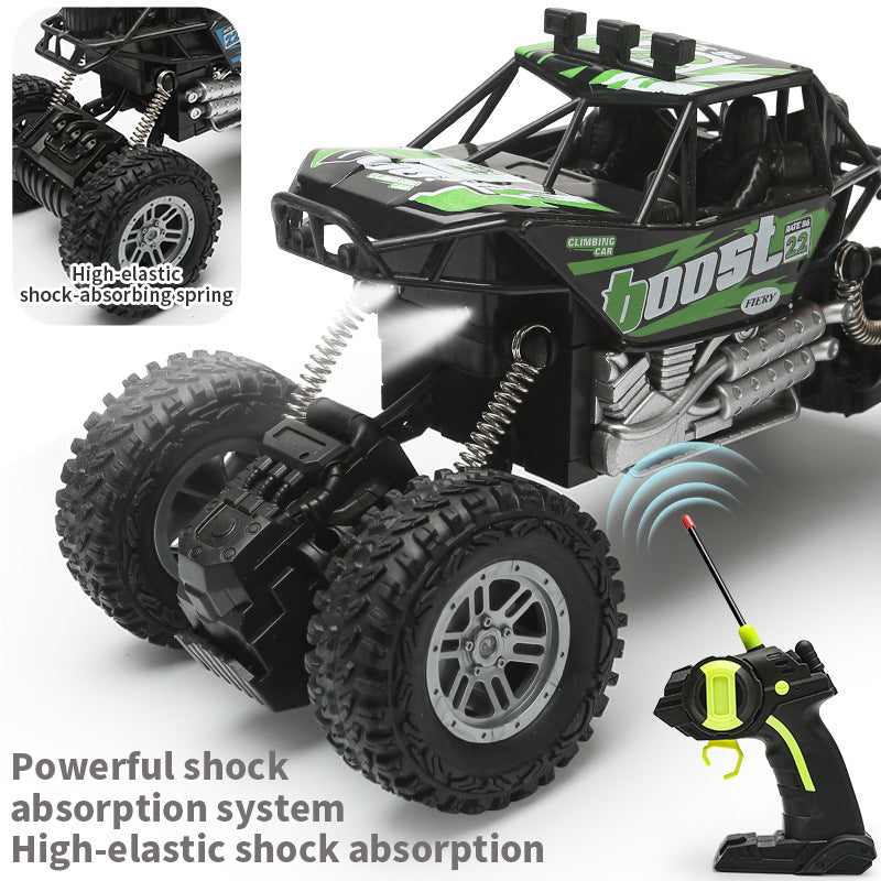 1:28 Four-Way Wireless Electric Remote Control Off-Road Vehicle Climbing Remote Control Vehicle Four-Axis Light Shock Absorber Toy Car Cross-Border