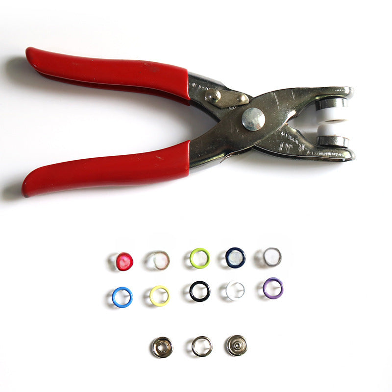 Hot Selling 9.5mm Hollow Color High Leg Metal Copper Five Claw Buckle Tool Set Baby Crawling Suit Button