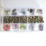 Hot Selling 9.5mm Hollow Color High Leg Metal Copper Five Claw Buckle Tool Set Baby Crawling Suit Button