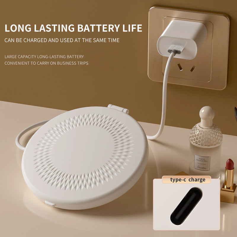 Led Makeup Mirror Portable Folding Flip Mirror Portable Makeup Mirror Rechargeable Travel Mini Mirror