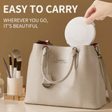 Led Makeup Mirror Portable Folding Flip Mirror Portable Makeup Mirror Rechargeable Travel Mini Mirror