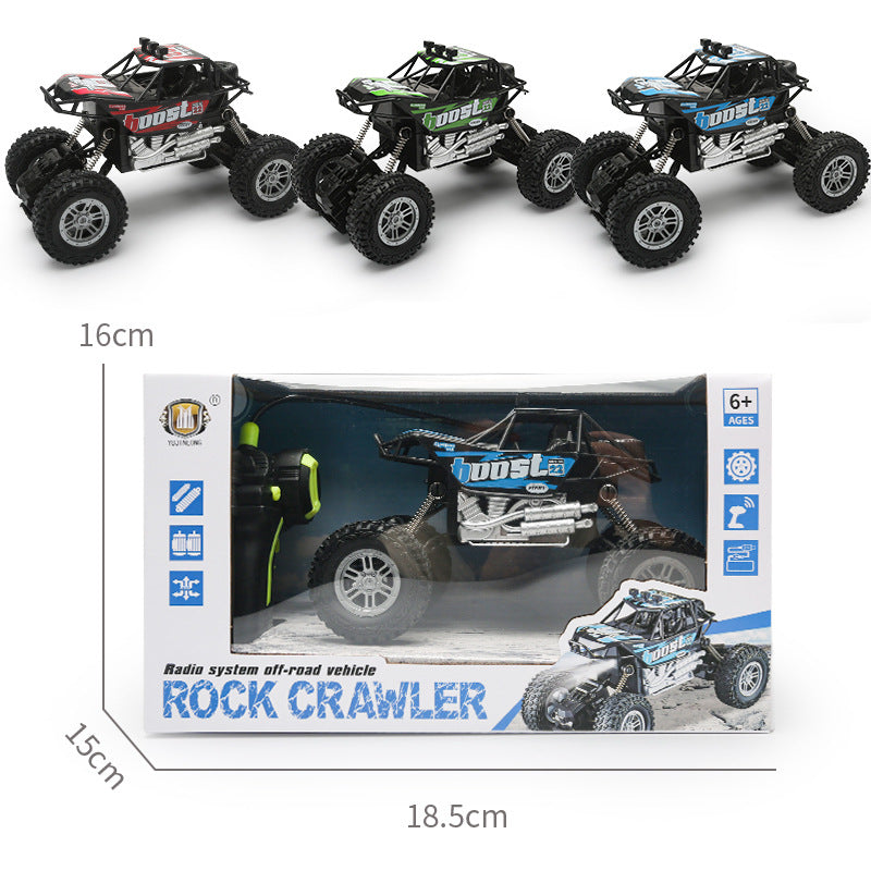 1:28 Four-Way Wireless Electric Remote Control Off-Road Vehicle Climbing Remote Control Vehicle Four-Axis Light Shock Absorber Toy Car Cross-Border