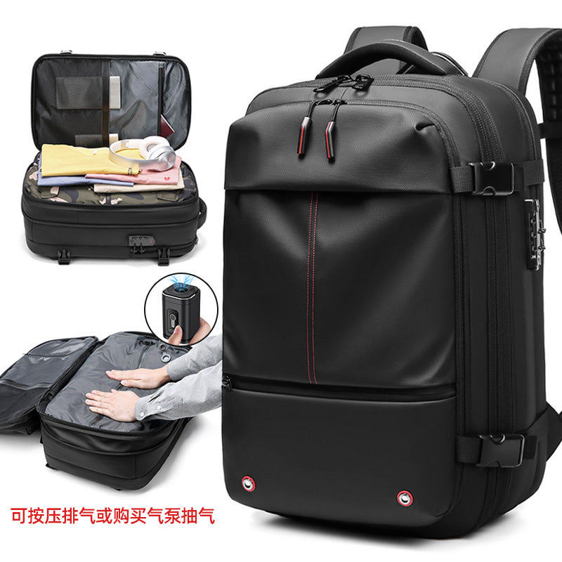Travel Vacuum Backpack Men&#039;s Business Multifunctional Computer Bag Vacuum Compression Bag Large Capacity Backpack TPU