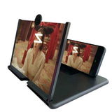 4 Blu-ray HD Horizontal And Vertical Mobile Phone Amplifier Screen Large Screen Ultra-clear Projection Eye Protection 3 Mirror Display 6 Screen Silk Flower