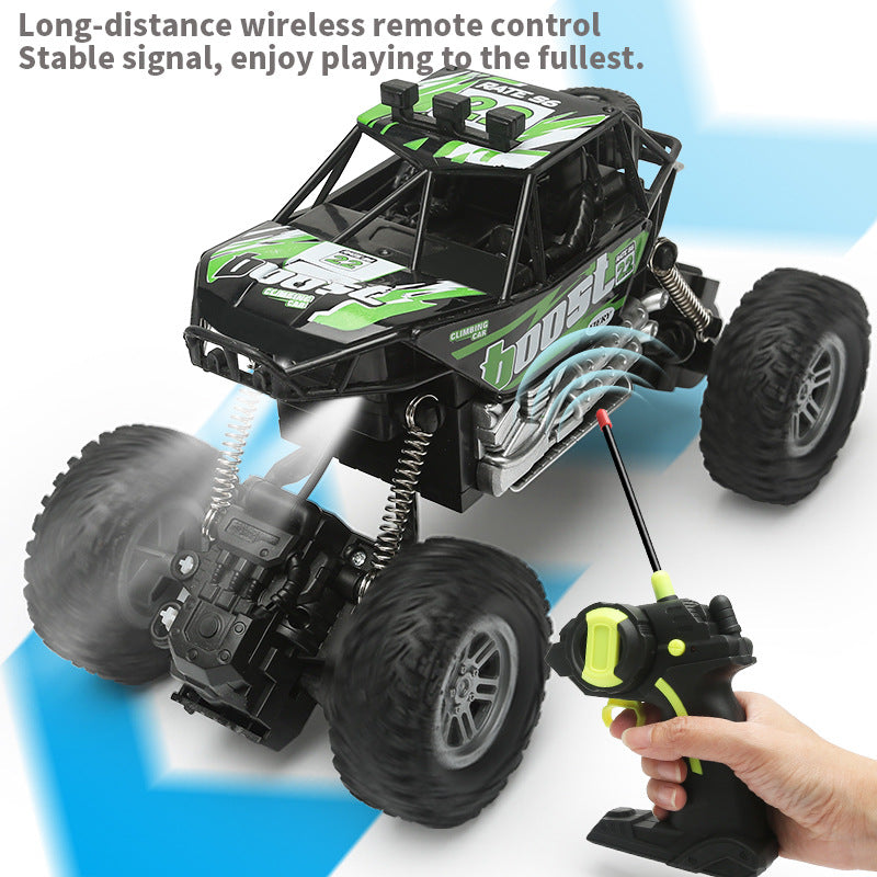 1:28 Four-Way Wireless Electric Remote Control Off-Road Vehicle Climbing Remote Control Vehicle Four-Axis Light Shock Absorber Toy Car Cross-Border