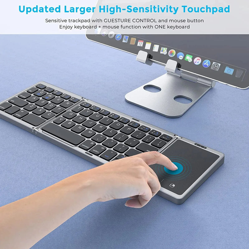Type Anywhere Foldable Bluetooth Touchpad Keyboard