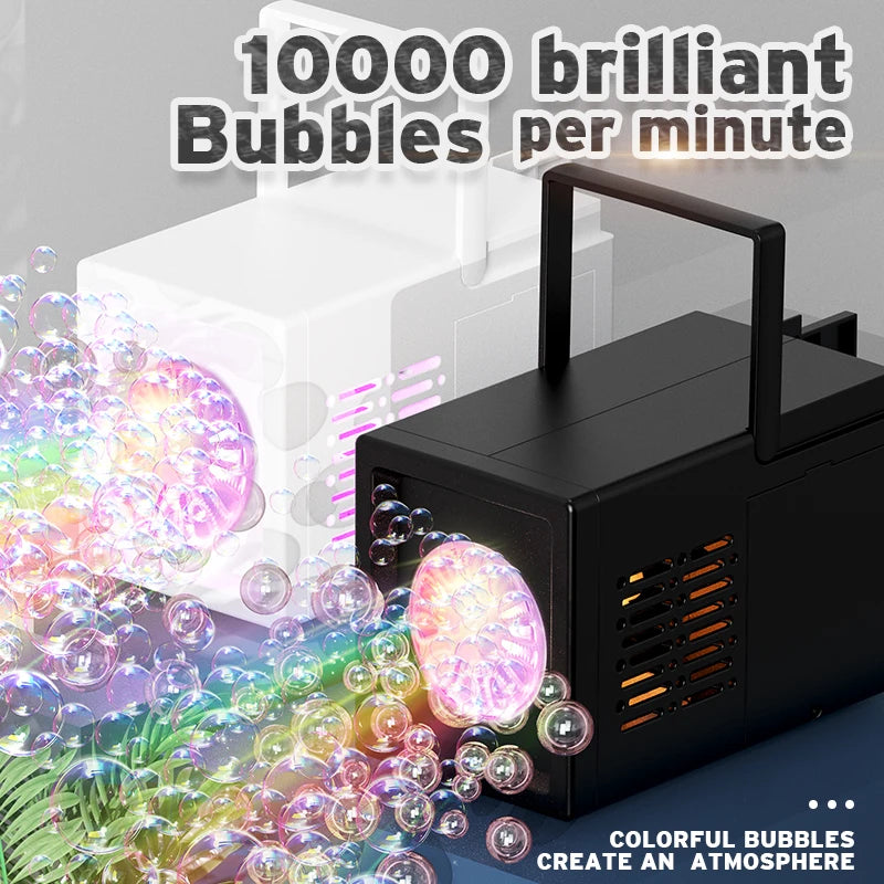 Handheld 10-Hole Bubble Blower Toy – Outdoor Bubble Machine for Kids