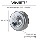 Mini LED Night Light Battery Powered for Bedroom, Stairs & Closet