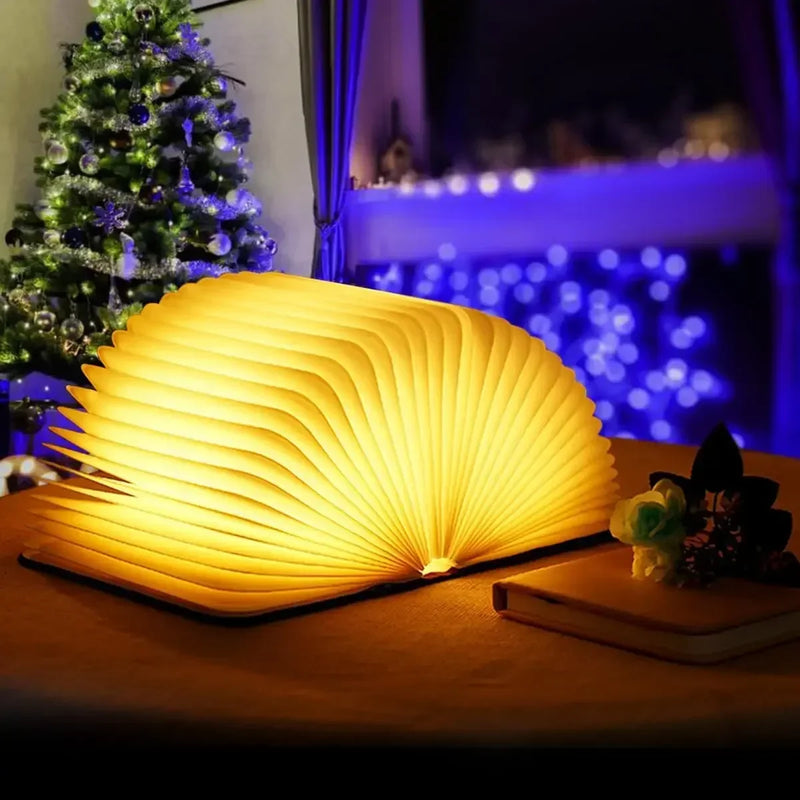 Open the Light 3D LED Book Lamp with 3 Colors