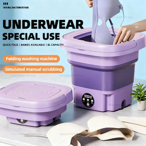 8L Portable Foldable Mini Washing Machine