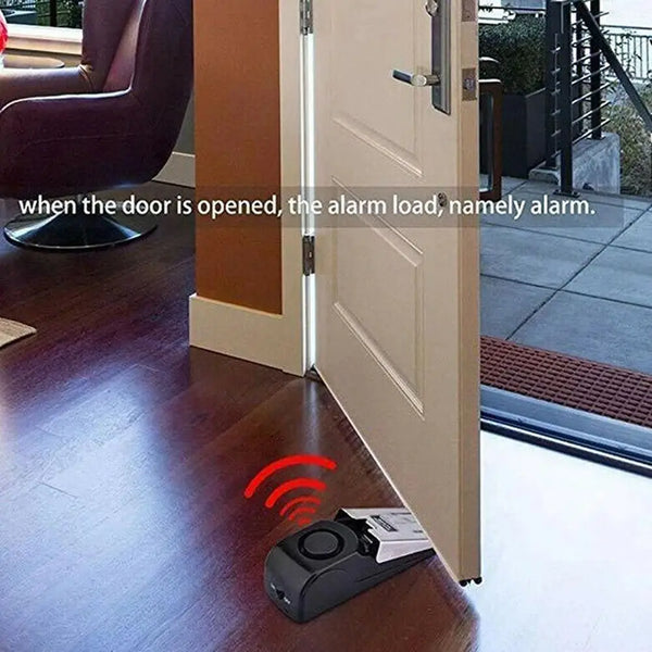 Portable Door Stop Alarm Security Device