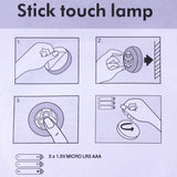 Mini LED Night Light Battery Powered for Bedroom, Stairs & Closet