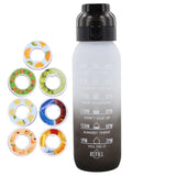 1000ml Air Flavored Sports Water Bottle with 7 Flavor Rods