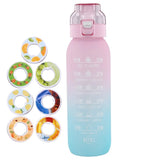 1000ml Air Flavored Sports Water Bottle with 7 Flavor Rods
