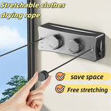 5.1m Retractable Stainless Steel Clothesline Rack