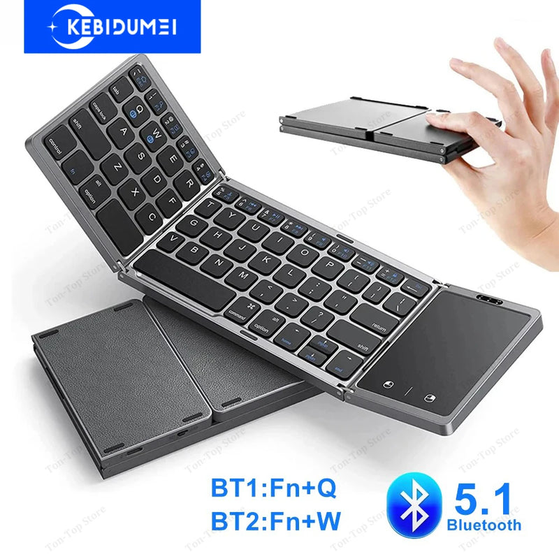 Type Anywhere Foldable Bluetooth Touchpad Keyboard
