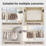 5.1m Retractable Stainless Steel Clothesline Rack