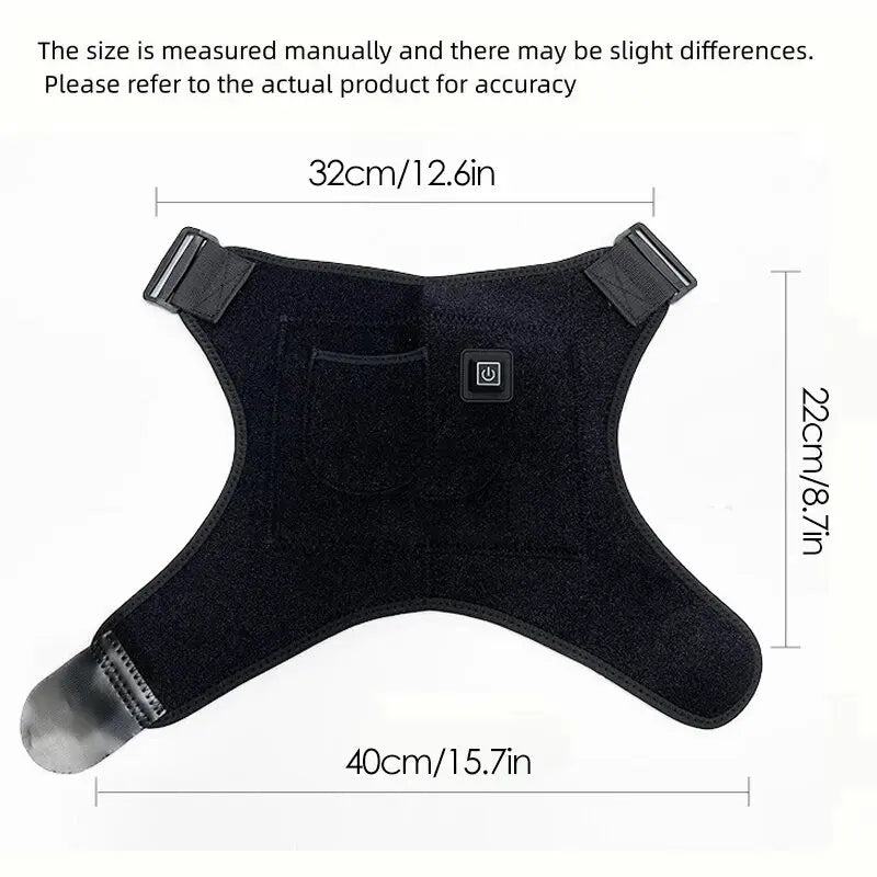 Heated Shoulder Brace Massage Support Strap