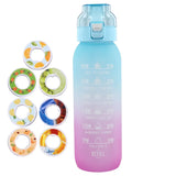 1000ml Air Flavored Sports Water Bottle with 7 Flavor Rods