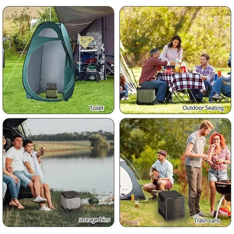 Portable Foldable Outdoor Camping Toilet Box