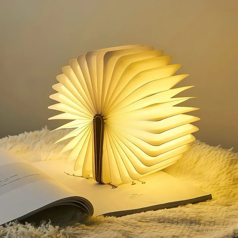 Open the Light 3D LED Book Lamp with 3 Colors