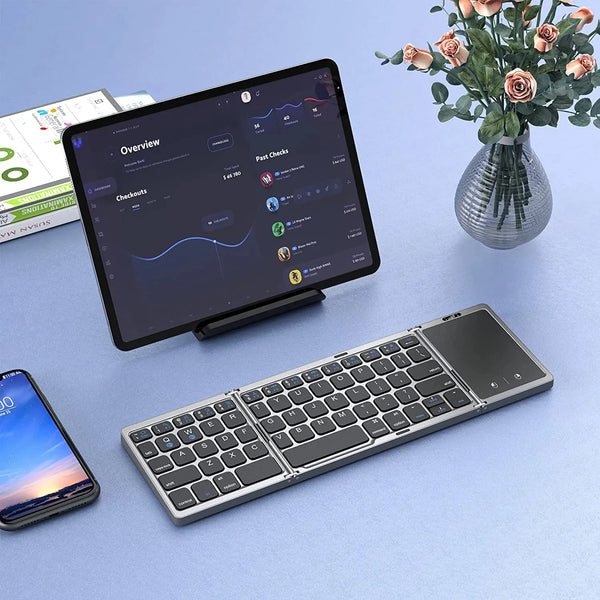Type Anywhere Foldable Bluetooth Touchpad Keyboard