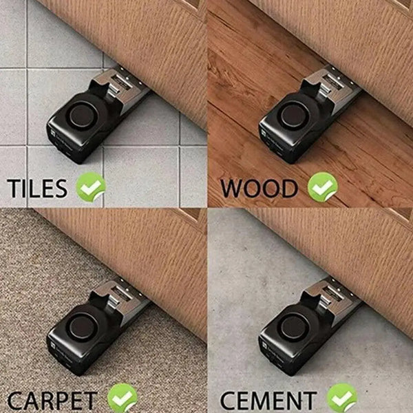 Portable Door Stop Alarm Security Device