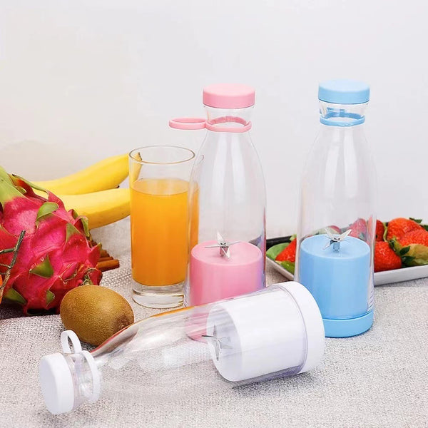 Electric USB Bottle Juicer 6-Leaf Cutter Household Cup