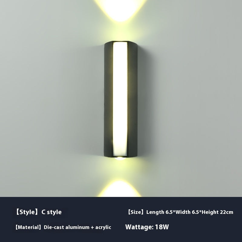 Modern LED Outdoor Waterproof Wall Light