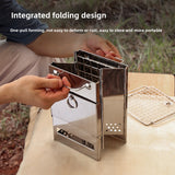 Portable Stainless Steel Folding BBQ Stove
