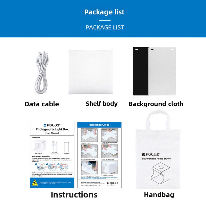 Portable Folding LED Light Box Studio